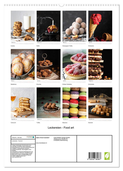 Leckereien - Food art (CALVENDO Premium Wandkalender 2026)