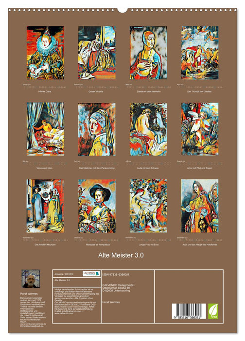 Alte Meister 3.0 (CALVENDO Premium Wandkalender 2026)