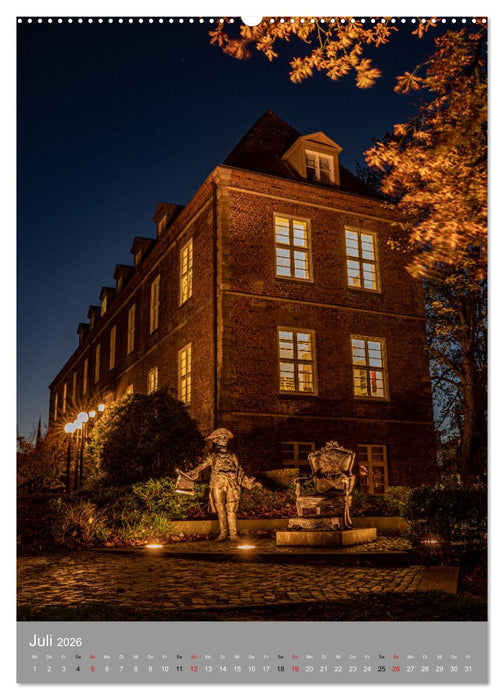 Kiel im Dunkeln. (CALVENDO Premium Wandkalender 2026)