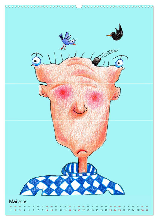 GRIMASSEN SCHNEIDEN! (CALVENDO Wandkalender 2026)