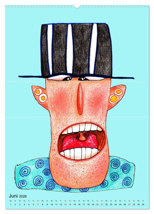 GRIMASSEN SCHNEIDEN! (CALVENDO Wandkalender 2026)