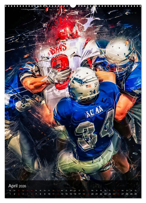 American Football - einfach faszinierend (CALVENDO Premium Wandkalender 2026)