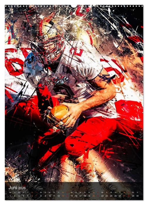 American Football - einfach faszinierend (CALVENDO Premium Wandkalender 2026)