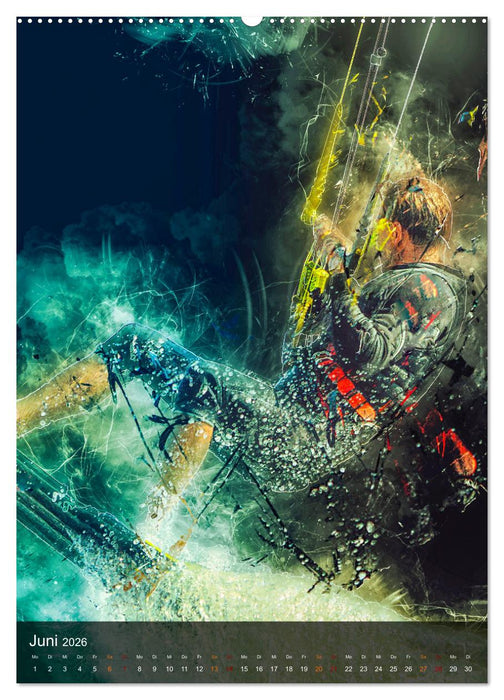 Kitesurfen - einfach cool (CALVENDO Premium Wandkalender 2026)