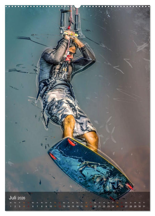Kitesurfen - einfach cool (CALVENDO Premium Wandkalender 2026)