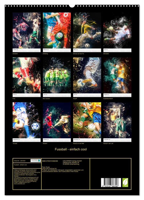 Fussball - einfach cool (CALVENDO Premium Wandkalender 2026)