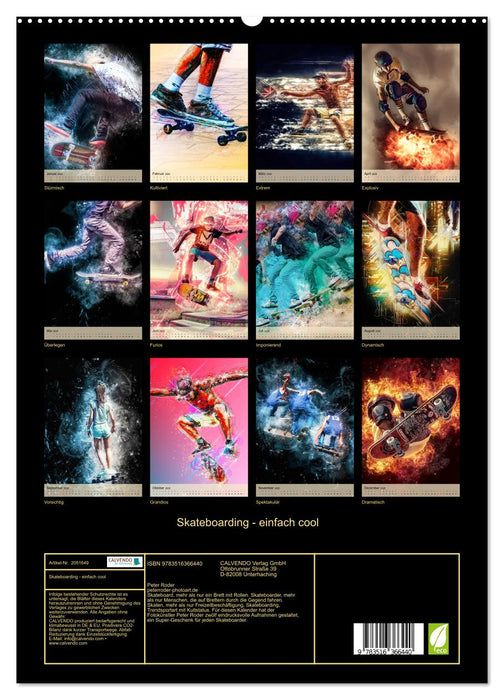 Skateboarding - einfach cool (CALVENDO Premium Wandkalender 2026)