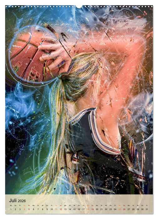 Basketball spektakulär (CALVENDO Premium Wandkalender 2026)