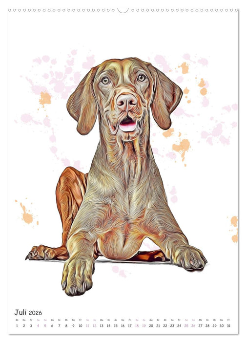 Süße Hunde (CALVENDO Premium Wandkalender 2026)