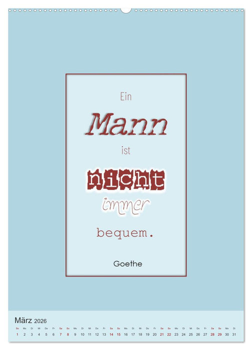 Was Mann über Frau wissen sollte und umgekehrt ... (CALVENDO Premium Wandkalender 2026)