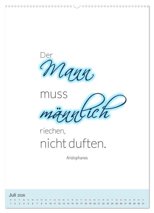 Was Mann über Frau wissen sollte und umgekehrt ... (CALVENDO Premium Wandkalender 2026)