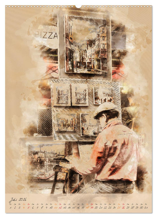 Paris - la Ville de l'amour (CALVENDO Premium Wandkalender 2026)