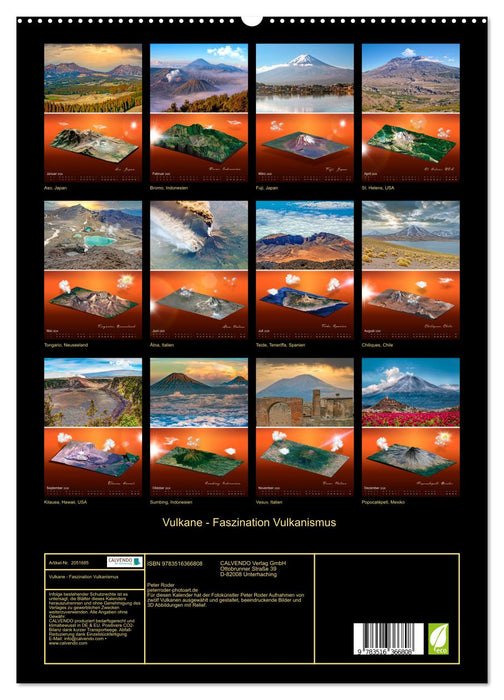 Vulkane - Faszination Vulkanismus (CALVENDO Wandkalender 2026)