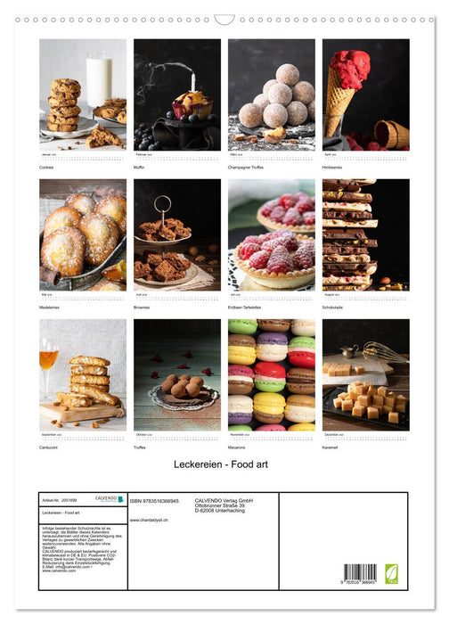 Leckereien - Food art (CALVENDO Wandkalender 2026)