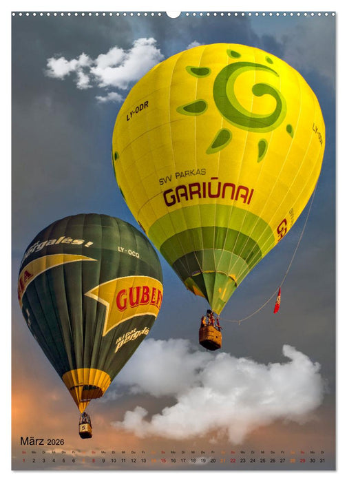 Ballon fahren - mein Traum (CALVENDO Premium Wandkalender 2026)
