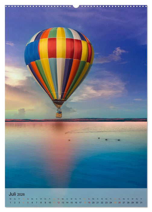 Ballon fahren - mein Traum (CALVENDO Premium Wandkalender 2026)