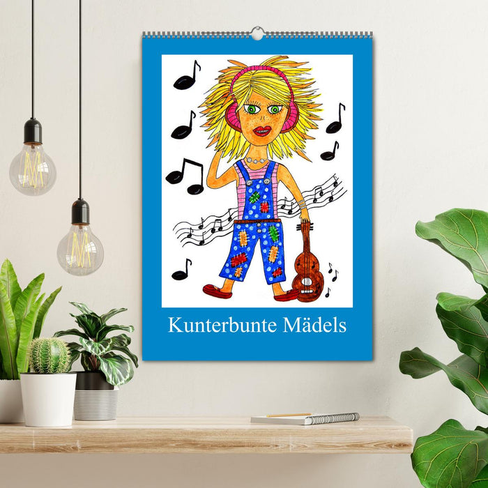 Kunterbunte Mädels (CALVENDO Wandkalender 2026)