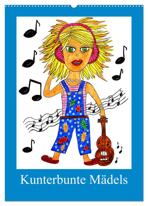 Kunterbunte Mädels (CALVENDO Wandkalender 2026)