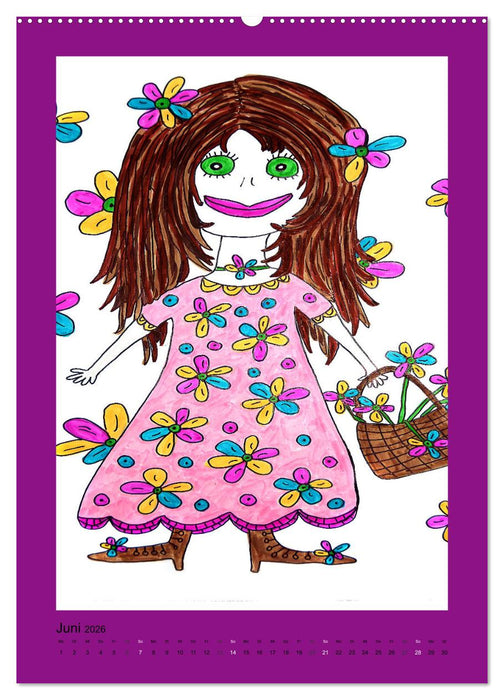 Kunterbunte Mädels (CALVENDO Wandkalender 2026)