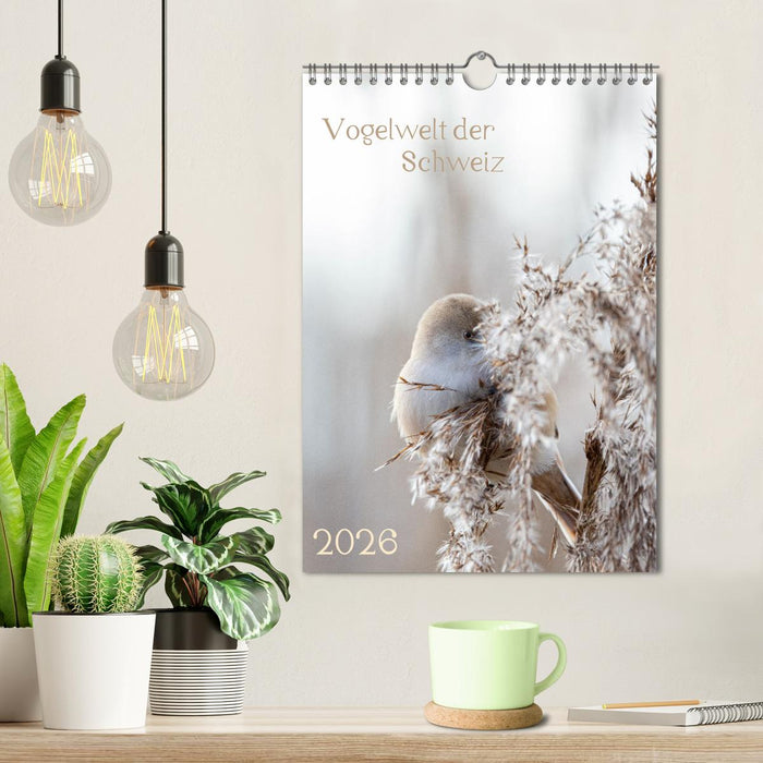 Vogelwelt der Schweiz (CALVENDO Wandkalender 2026)
