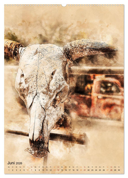 Route 66 - 2451 Meilen (CALVENDO Premium Wandkalender 2026)