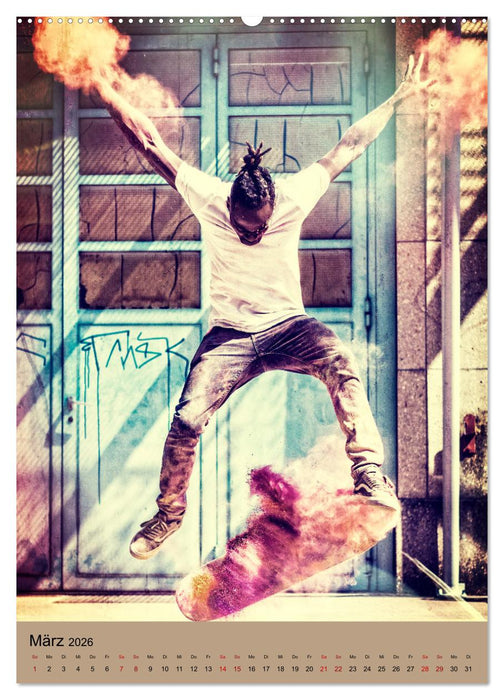 Skateboarding - einfach Spaß (CALVENDO Premium Wandkalender 2026)