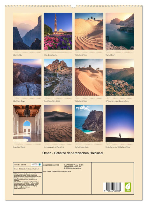 Oman - Schätze der Arabischen Halbinsel (CALVENDO Premium Wandkalender 2026)
