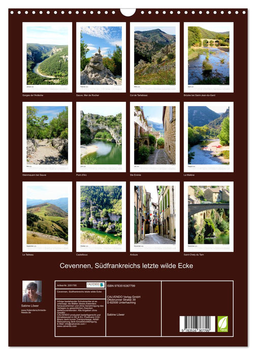 Cevennen, Südfrankreichs letzte wilde Ecke (CALVENDO Wandkalender 2026)