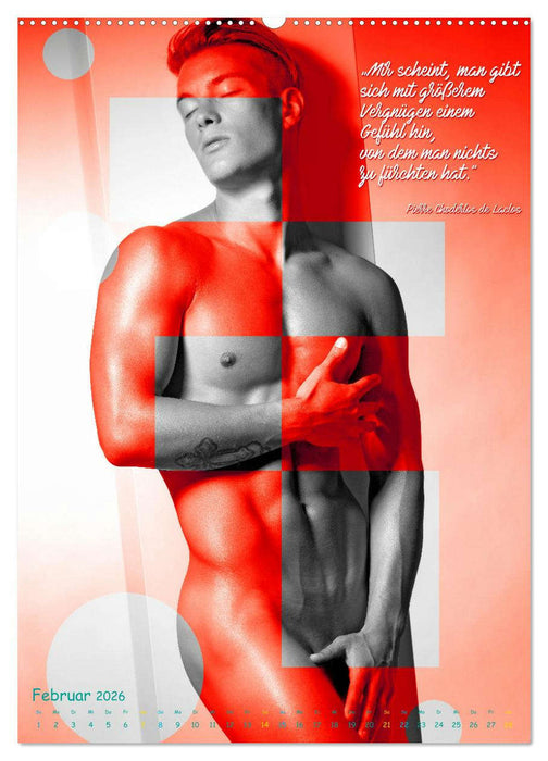 Männer und gefühlvolle Zitate (CALVENDO Wandkalender 2026)