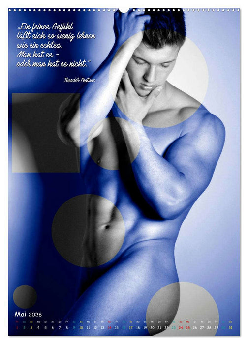 Männer und gefühlvolle Zitate (CALVENDO Wandkalender 2026)