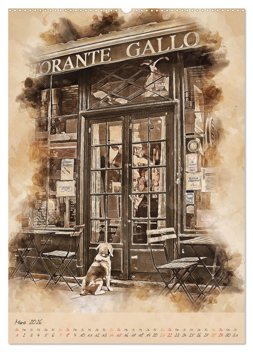 Paris - la Ville de l'amour (CALVENDO Wandkalender 2026)