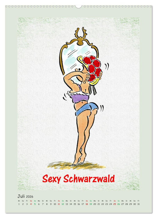 Bollenhut Cartoons (CALVENDO Premium Wandkalender 2026)