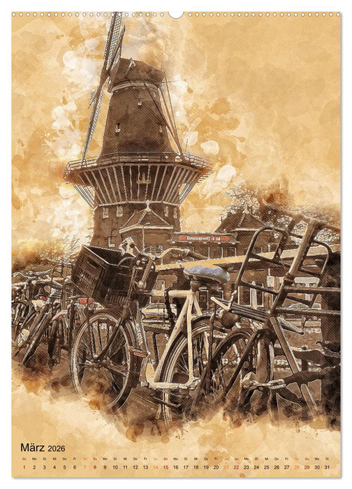 Fahrrad - Retro-Kalender (CALVENDO Wandkalender 2026)