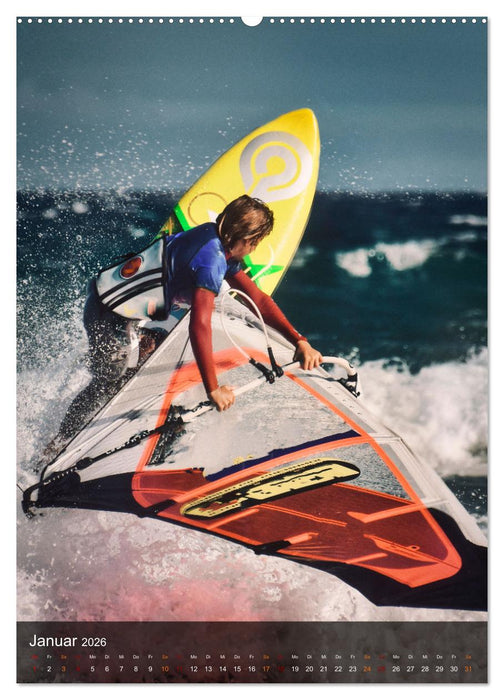 Windsurfing - Wind und Wellen (CALVENDO Premium Wandkalender 2026)