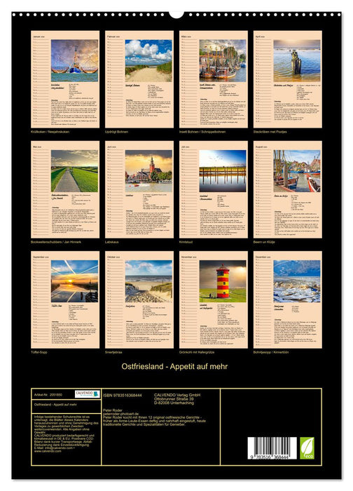 Ostfriesland - Appetit auf mehr (CALVENDO Premium Wandkalender 2026)