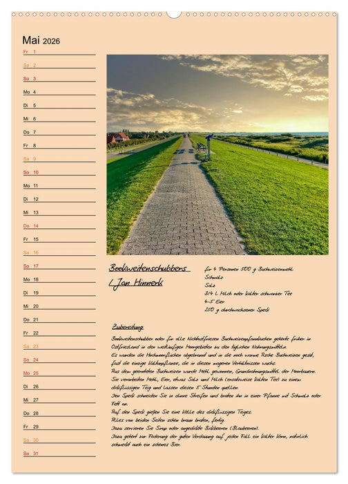 Ostfriesland - Appetit auf mehr (CALVENDO Premium Wandkalender 2026)