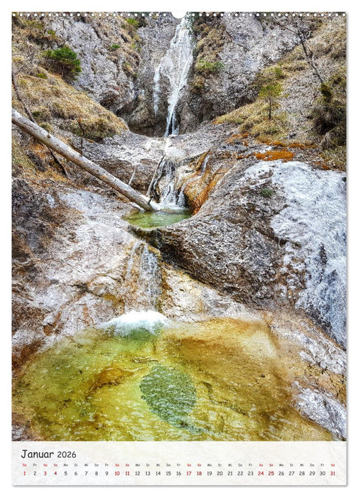 Europas Wasserfälle (CALVENDO Wandkalender 2026)