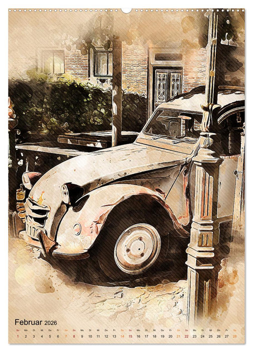 Die Ente - Automobil Legende (CALVENDO Wandkalender 2026)