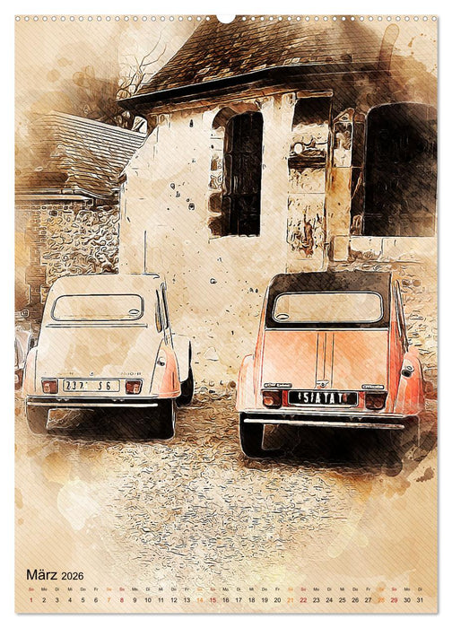 Die Ente - Automobil Legende (CALVENDO Wandkalender 2026)