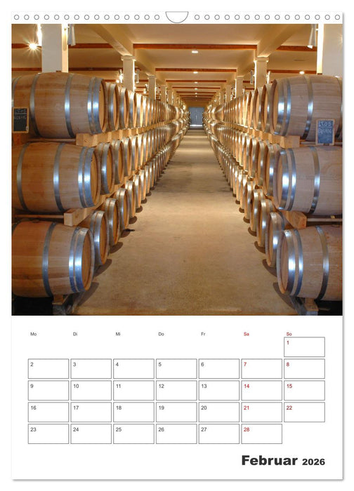 Weinkalender - für Kenner und Genießer (CALVENDO Wandkalender 2026)