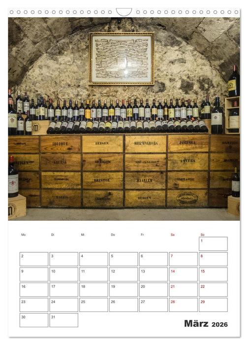Weinkalender - für Kenner und Genießer (CALVENDO Wandkalender 2026)