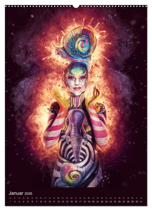 Bodypainting Adventures (CALVENDO Premium Wandkalender 2026)
