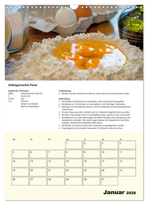 Der tolle Rezeptkalender (CALVENDO Wandkalender 2026)
