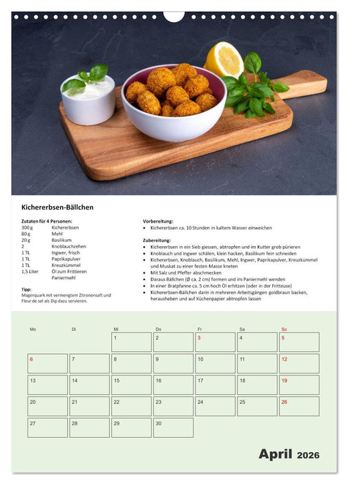 Der tolle Rezeptkalender (CALVENDO Wandkalender 2026)