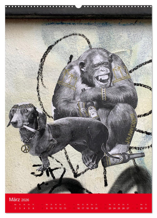 LOVE BERLIN - BUNTE WÄNDE (CALVENDO Premium Wandkalender 2026)