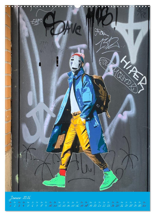 LOVE HAMBURG - STREET ART (CALVENDO Premium Wandkalender 2026)