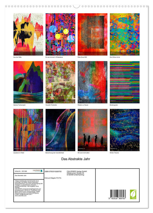 Das Abstrakte Jahr (CALVENDO Premium Wandkalender 2026)