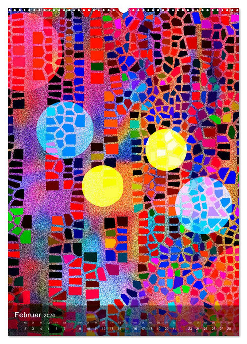 Das Abstrakte Jahr (CALVENDO Premium Wandkalender 2026)