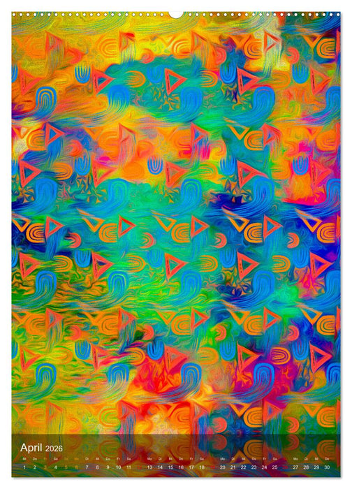 Das Abstrakte Jahr (CALVENDO Premium Wandkalender 2026)