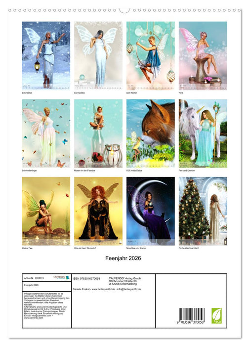 Feenjahr 2026 (CALVENDO Premium Wandkalender 2026)